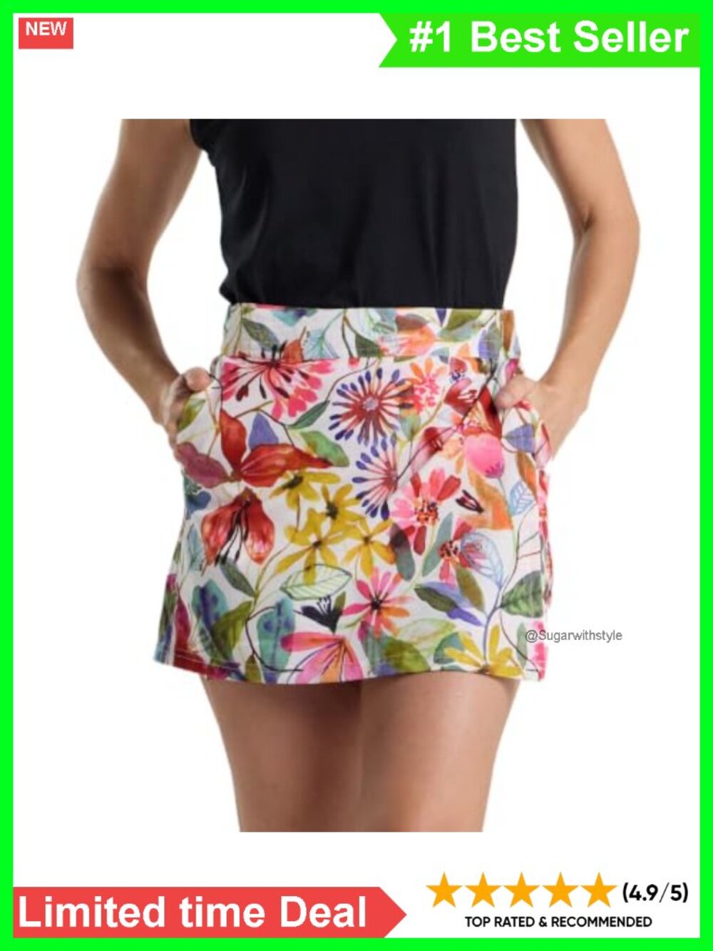 Wrap Skirt with Pocket Quick-Dry Wrinkle Resistant Beach Cover-Up